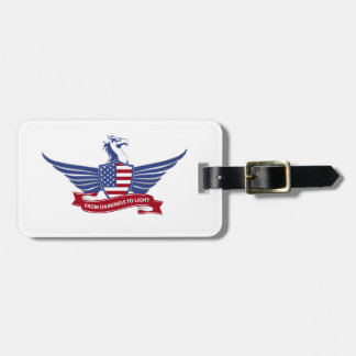 American eagle luggage tag