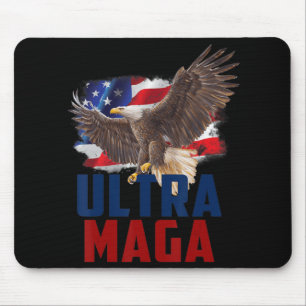 American Eagle Patriotic Fathers Day Ultra MAGA Fl Mouse Pad