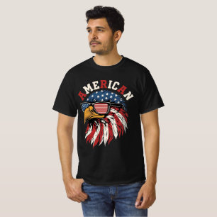 American Eagle Patriotic Sunglasses T-Shirt