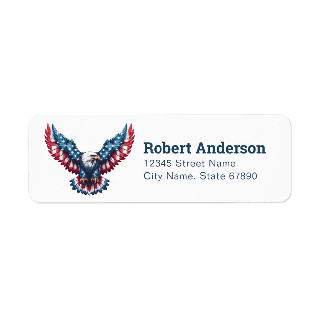 American Eagle Return Address Labels (Front)