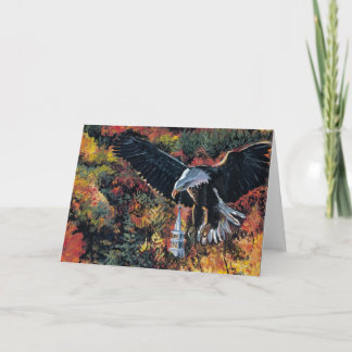 American Eagle Soars Over Church Card