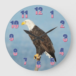 American Eagle Stars and Stripes Large Clock