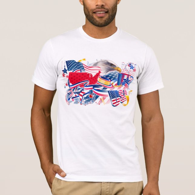 AMERICAN EAGLE THE USA T-Shirt (Front)