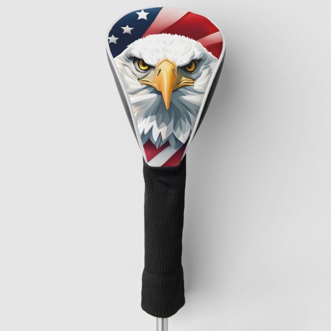 American Eagle, USA, 4th July, Golf Head Cover (Front)