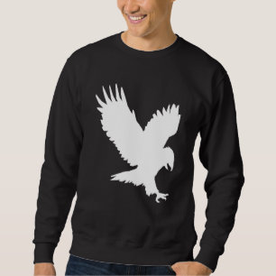 American Eagle White Flying Usa Eagle Sweatshirt