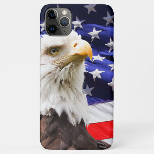 American Eagle With American Flag Background Case-Mate iPhone Case