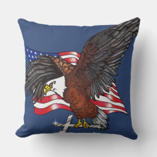 American Eagle with Cross Cushion