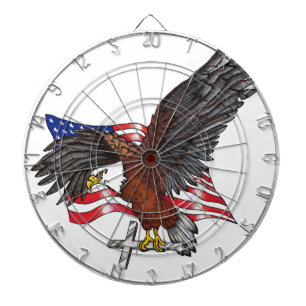 American Eagle with Cross Dartboard