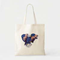 American Eagle with USA Flag Colours