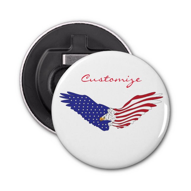 American Eagles Thunder_Cove Patriotic 4th of July Bottle Opener (Front)