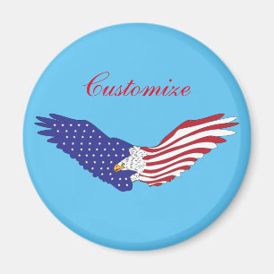 American Eagles Thunder_Cove Patriotic 4th of July Magnet