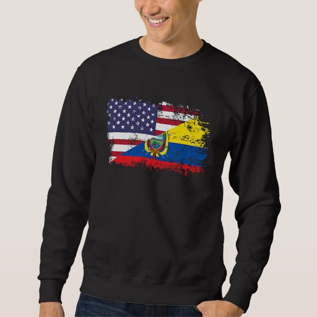 American Ecuador Flag Sweatshirt (Front)