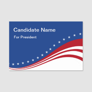American Election Rally Attendee Name Tags