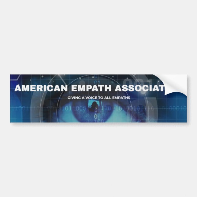 American Empath Association -- Get the message out Bumper Sticker (Front)
