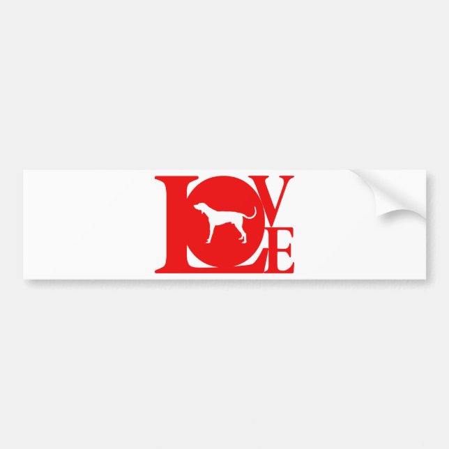 American English Coonhound Bumper Sticker (Front)