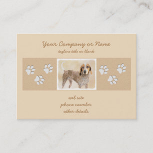 American English Coonhound Painting - Cute Origina Business Card