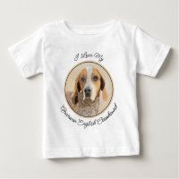 American English Coonhound Painting - Dog Art Baby