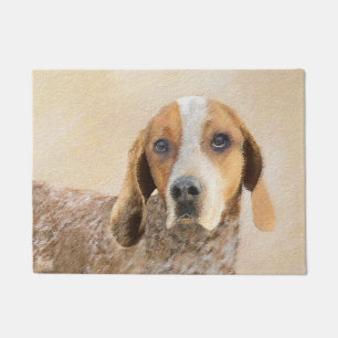 American English Coonhound Painting - Dog Art Doormat