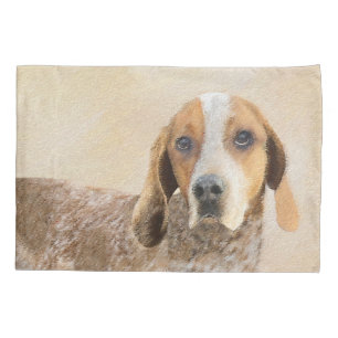 American English Coonhound Painting - Dog Art Pillowcase