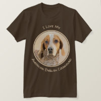 American English Coonhound Painting - Dog Art