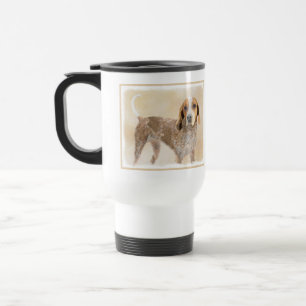 American English Coonhound Painting - Dog Art Travel Mug