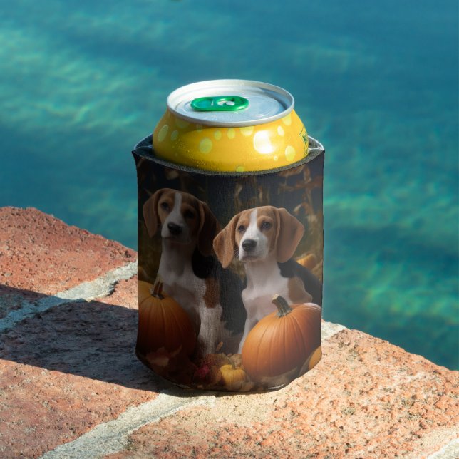 American English Foxhound Puppy Autumn Delight Can Cooler (In Situ Pool)