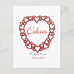 American Eskie True Love Postcard