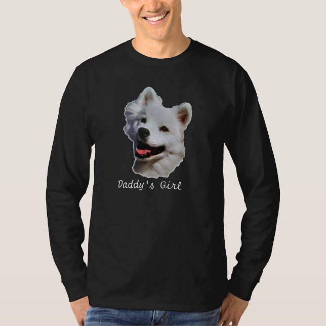American Eskimo Black Long Sleeve T-Shirt (Front)