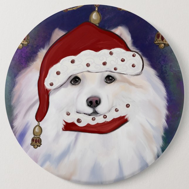 American Eskimo Dog 6 Cm Round Badge (Front)