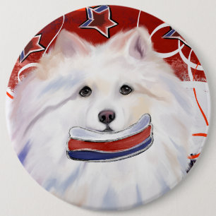 American Eskimo Dog 6 Cm Round Badge