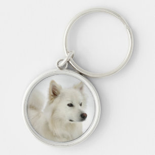 American Eskimo Dog Art Key Ring
