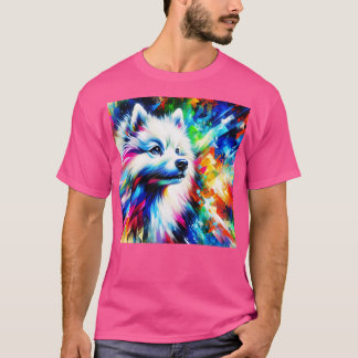 American Eskimo Dog Art T-Shirt