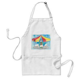 American Eskimo Dog Carousel Standard Apron