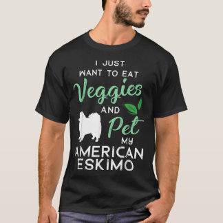 American Eskimo Dog Cigar lover owner Xmas Birthda T-Shirt