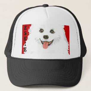 American Eskimo Dog Colour Block Trucker Hat