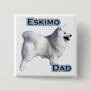 American Eskimo Dog Dad 4 - Button