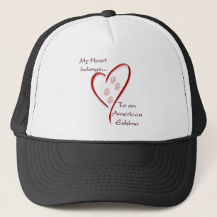 American Eskimo Dog heart Belongs Trucker Hat