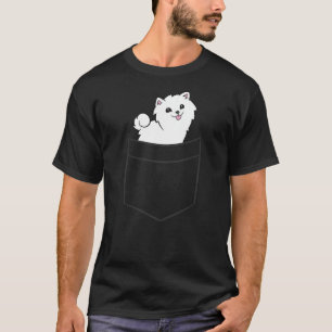 American Eskimo Dog In The Pocket Cute American Es T-Shirt