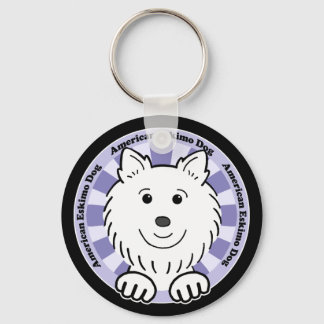 American Eskimo Dog Key Ring