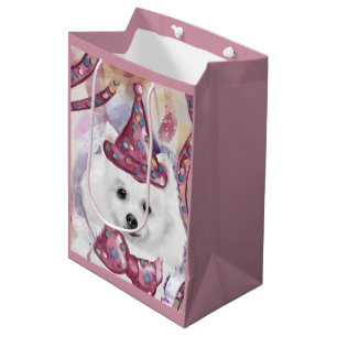 American Eskimo Dog  Medium Gift Bag