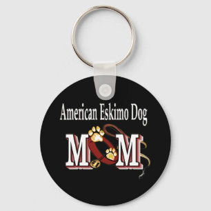American Eskimo Dog MOM Key Ring
