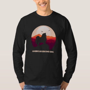 American Eskimo Dog Mountain for Hikers T-Shirt