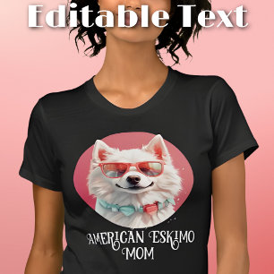 American Eskimo Dog Mum Sunglasses T-Shirt