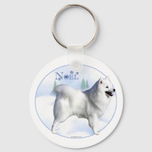 American Eskimo Dog Noel - Keychain