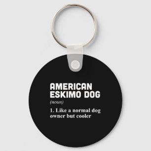 American Eskimo Dog Owner Key Ring