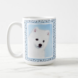 American Eskimo Dog Painting - Original Dog Art Coffee Mug