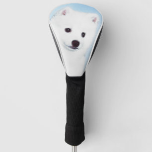 American Eskimo Dog Painting - Original Dog Art Golf Head Cover