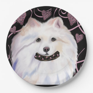 American Eskimo Dog Paper Plate