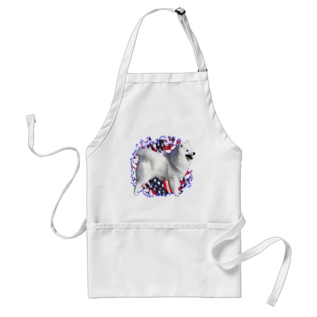 American Eskimo Dog Patriot Standard Apron (Front)