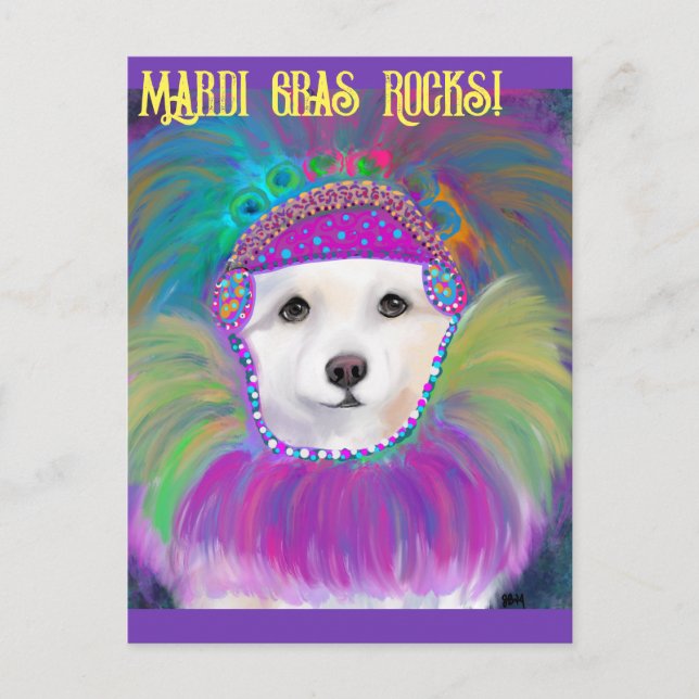 American Eskimo Dog Postcard (Front)